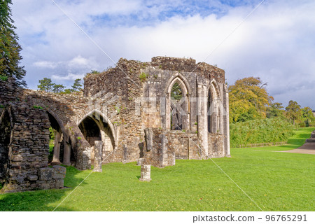 Twelve sided Chapter House - monastic ruins - Margam Country Park 96765291