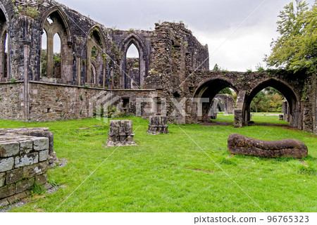Twelve sided Chapter House - monastic ruins - Margam Country Park Twelve sided Chapter House - monastic ruins - Margam Country Park 96765323