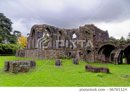 Twelve sided Chapter House - monastic ruins - Margam Country Park Twelve sided Chapter House - monastic ruins - Margam Country Park 96765324