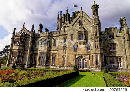 Margam castle at Margam Country Park - Wales 96765356