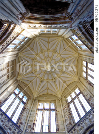 Stairhall ceiling inside Margam Castle - Margam Country Park Stairhall ceiling inside Margam Castle - Margam Country Park 96765372