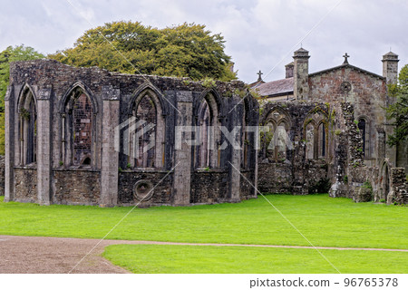 Twelve sided Chapter House - monastic ruins - Margam Country Park 96765378
