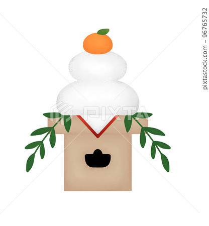 three-dimensional kagami mochi 96765732