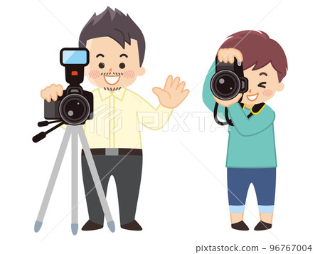 Photographer man and woman Photographer Photographer 96767004