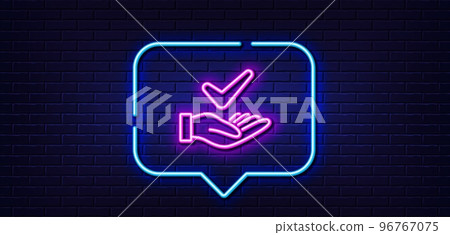 Neon light speech bubble. Dermatologically tested line icon. Organic approved sign. No synthetic symbol. Neon light background. Dermatologically tested glow line. Brick wall banner. Vector Neon light speech bubble. Dermatologically tested line icon. Organic approved sign. No synthetic symbol. Neon light background. Dermatologically tested glow line. Brick wall banner. Vector 96767075