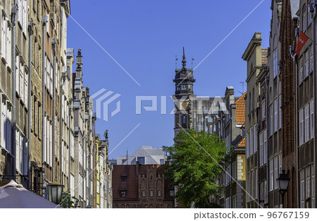 Vintage architecture of Old Town in Gdansk, Poland Vintage architecture of Old Town in Gdansk, Poland 96767159