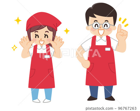 男女超市店員Salesperson 男女超市店員Salesperson 96767263