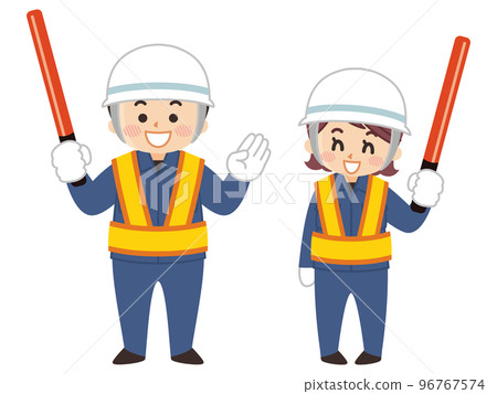 引導保安頭盔年輕人 96767574