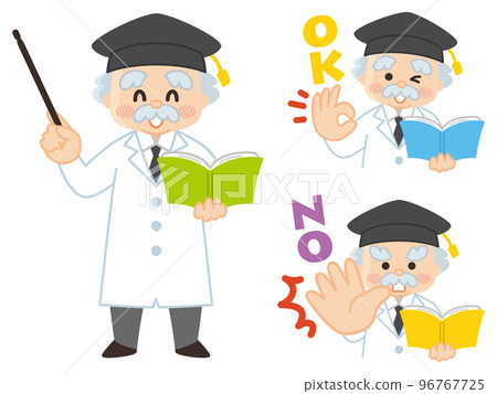 Elderly Ph.D. Professor 96767725
