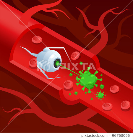 Nanotechnology Isometric Concept 96768096