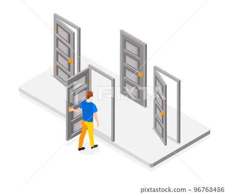 Decision Making Concept Isometric 96768486