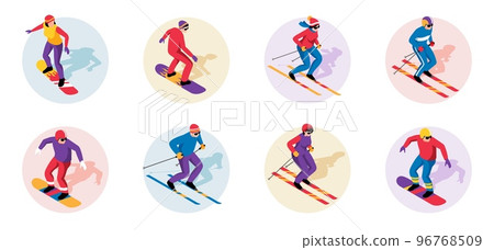 Isometric Ski Resort Set 96768509