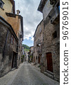 Walk in old streets of Scanno town in Italy 96769015
