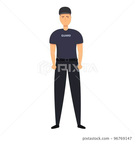 Cop icon cartoon vector. Guard man. Officer job 96769147