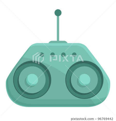 Child joystick icon cartoon vector. Remote control. Model machine 96769442