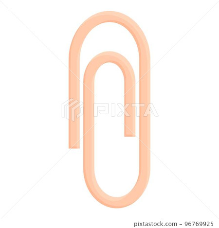 Office clip icon cartoon vector. Art studio. Education craft Office clip icon cartoon vector. Art studio. Education craft 96769925