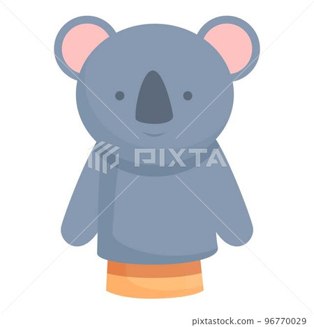 Koala doll icon cartoon vector. Puppet show. Stage theatre Koala doll icon cartoon vector. Puppet show. Stage theatre 96770029