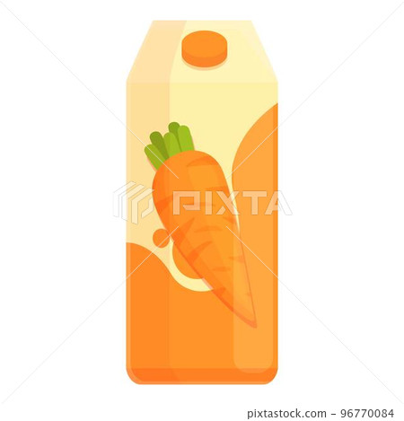 Juice pack icon cartoon vector. Fruit food. Apple menu 96770084