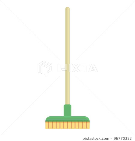 Mop brush icon cartoon vector. Clean tool. House equipment 96770352