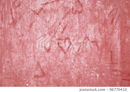 Defocused focus on Grunge beautiful red wall with cracks on plaster with space for text or image. Abstract drawings of hearts, lines and cracks on the background. stylized texture. Happy Valentine Defocused focus on Grunge beautiful red wall with cracks on plaster with space for text or image. Abstract drawings of hearts, lines and cracks on the background. stylized texture. Happy Valentine 96770410