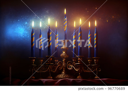 Menorah for Hanukkah holiday 96770689