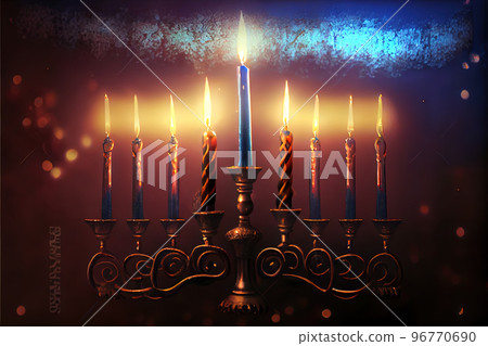 Menorah for Hanukkah holiday Menorah for Hanukkah holiday 96770690