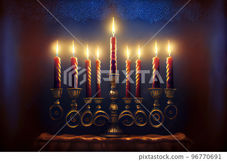 Menorah for Hanukkah holiday Menorah for Hanukkah holiday 96770691