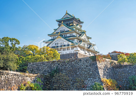 【秋天的大阪城公園】大阪城天守閣 96770919