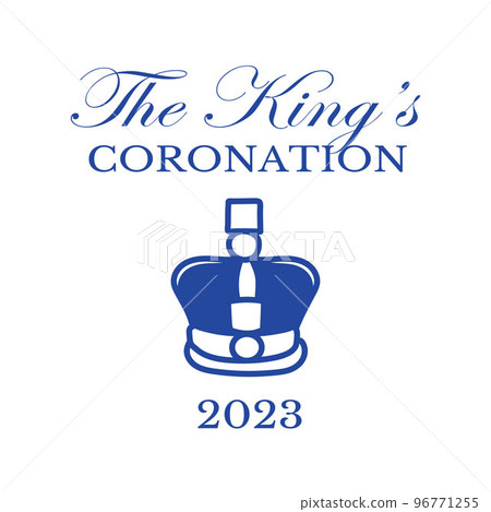 Poster for King Charles III Coronation with British flag vector illustration. Poster for King Charles III Coronation with British flag vector illustration. 96771255