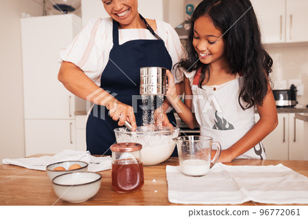 baking, cooking, granddaughter 96772061