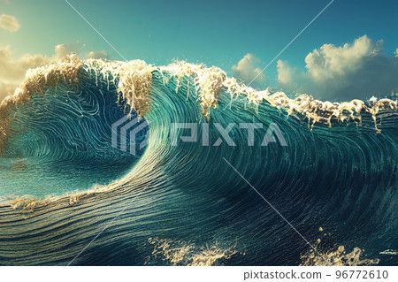 Greate Wave in ocean Greate Wave in ocean 96772610