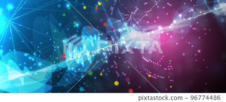 Quantum processing. Deep learning artificial intelligence. Future new technology for business or science presentation Quantum processing. Deep learning artificial intelligence. Future new technology for business or science presentation 96774486