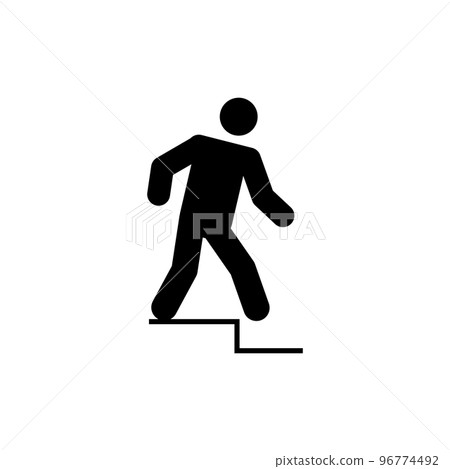 beware of the step warning sign icon beware of the step warning sign icon 96774492