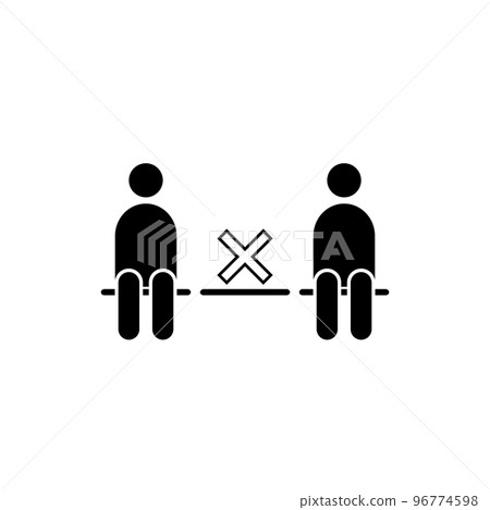 dont use that seat do not sit sign virus icon dont use that seat do not sit sign virus icon 96774598
