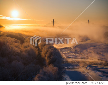 Obihiro city in the early morning Obihiro city in the early morning 96774720