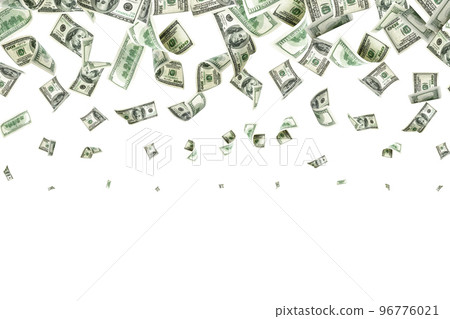Money falling. American money. Washington American cash, usd background. 96776021