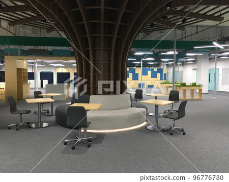 Office interior tile carpet furniture 96776780