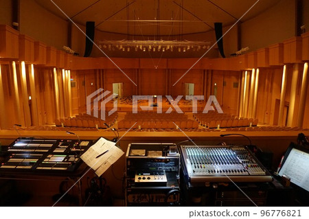 Audience seats in the hall before the performance 96776821