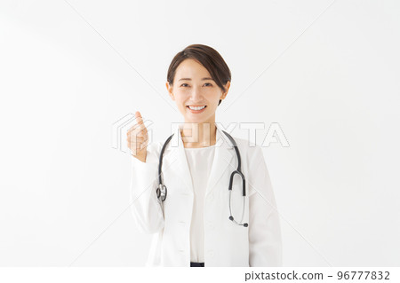 female doctor upper body portrait female doctor upper body portrait 96777832
