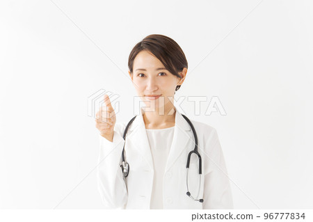female doctor upper body portrait female doctor upper body portrait 96777834
