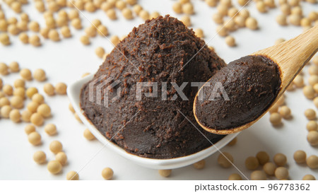Red miso, raw soybeans, Japanese fermented seasoning 96778362