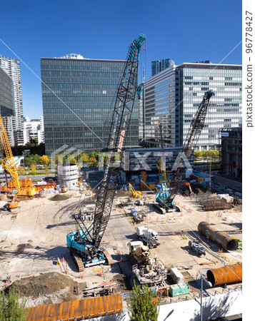 Foundation work for large buildings Foundation work for large buildings 96778427