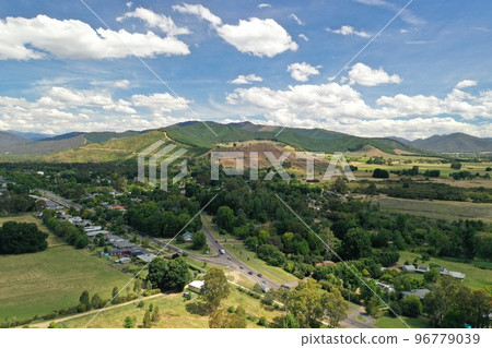 Mountain scenery under clear weather Mountain scenery under clear weather 96779039