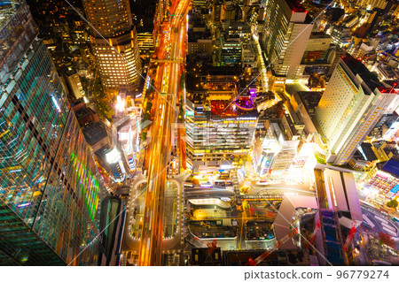 Tokyo night view Shibuya Autumn 2022 96779274
