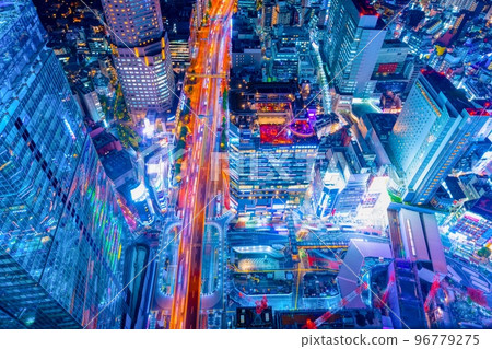 Tokyo night view Shibuya Autumn 2022 96779275