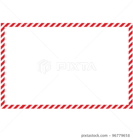 candy cane frames on white background. Christmas and New Year candy frame. Holiday xmas border. flat style. 96779658