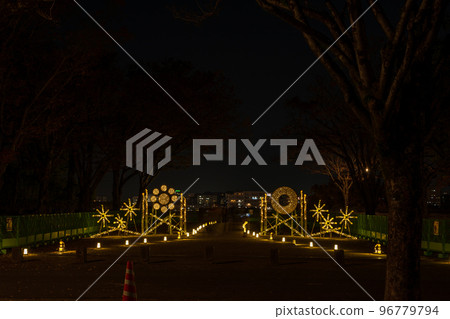 晚上有秋葉的熊本城，點亮和城堡節日 96779794