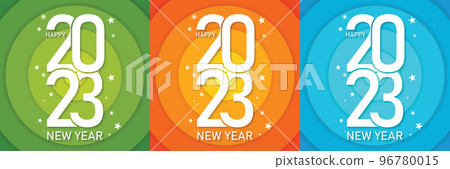 2023 colorful set of Happy New Year posters. Design templates for celebration and season decoration using the typographic logo 2023. Trendy minimal backgrounds for branding, banners, covers 2023 colorful set of Happy New Year posters. Design templates for celebration and season decoration using the typographic logo 2023. Trendy minimal backgrounds for branding, banners, covers 96780015