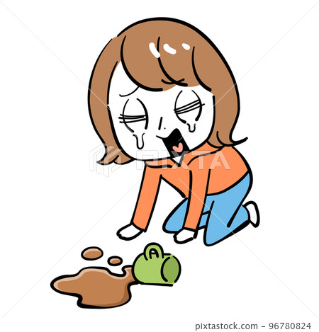 灑茶傷心的女人 灑茶傷心的女人 96780824