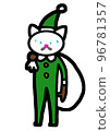 white cat santa 96781357